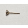 Image 3 : 14K Gold Cubic Zirconia Dainty Stud Earrings - Total Weight: 0.4g