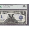 Image 3 : PMG 50 About UC $1 1899 Silver Certificate FR#233 Signed by Teehee & Burke - Large Note