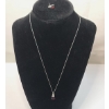 Image 1 : Beautiful Sterling Silver 18" Necklace With Earring - Weight: 2.0g
