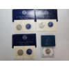 Image 1 : (3) 1971 Uncirculated Eisenhower "Blue Pack" Silver Dollars & Washington Commemorative Half Dollar
