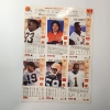 Image 10 : Three Uncut SIGNED Card Pages 1993 Cleveland Browns McDonald's GameDay Cards 