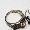 Image 7 : Lot of Assorted Sterling Silver Jewelry: Ring, Necklace, & Pin - TW: 12.1g