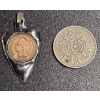 Image 2 : Vintage 1889 Indian Head Penny Pendant And 1959 Shilling Coin 