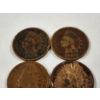 Image 3 : Four Assorted United States Indian Head Pennies ~ Two 1899, A 1900 & A 1901!