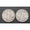 Image 1 : U.S 1943-D & 1943-S Walking Liberty 90% Silver Half Dollars - Face Value: $1.00