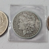 Image 3 : Three United States 90% Silver Dollars: 1922 Peace, 1926 Peace, & 1884-O Morgan FV: $3.00