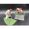 Image 2 : Johnny Bench & Jim Edmonds Figurines - Cincinnati Reds #5 & Cardinals #15 - 7 & 8 inches 