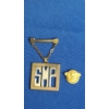 Image 1 : World War II Honorable Discharge "Ruptured Duck" Lapel Pin & "SMP" Tie Pin 