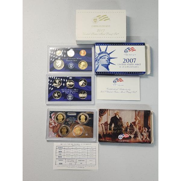 2007 United States Mint Proof Set With Box & CoA