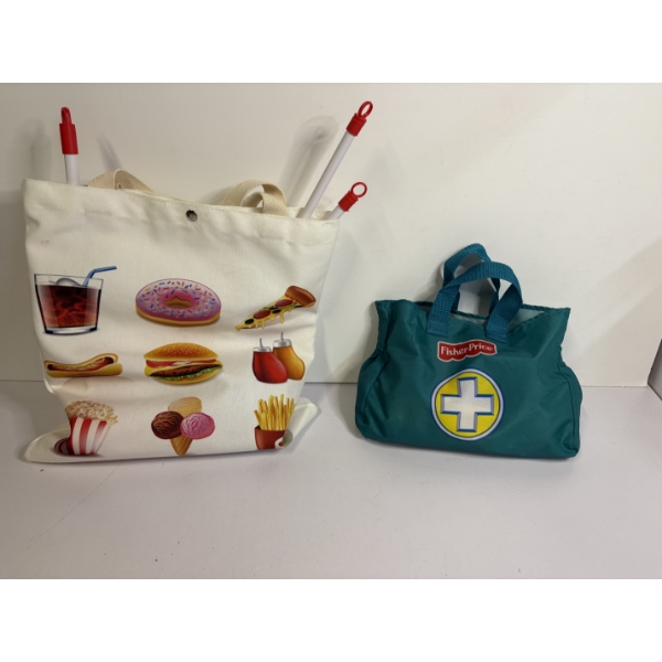 Cleaning & Doctor Kits with Tote Bags - Includes Otoscopes - Stethoscopes - Shot - Clipboard 