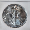 Image 2 : 1991 American Silver Eagle $1 - 1 oz .999 Fine Silver - Graded by NGC MS 69