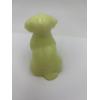 Image 3 : Adorable Degenhart Uranium Glass Dog Figurine - Daffodil - ~2.5 inches