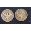 Image 3 : 2 Pcs - 1898 P & 1898 S Barber (Liberty Head) Half Dollars - See Pictures