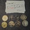 Image 2 : (8) Gold Electroplated Kennedy Half Dollars with COAs