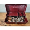 Image 2 : Large Lot of Assorted U.S. Cents - Mostly Wheat Cents in Vintage Metal Tackle Box - Included