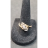 Image 1 : 14K Gold Ring With Diamonds - Size 8 - TW: 3.1 Grams