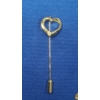 Image 2 : Vintage Avon Frosted Glass Apple Pendant Necklace & Heart Lapel Pin