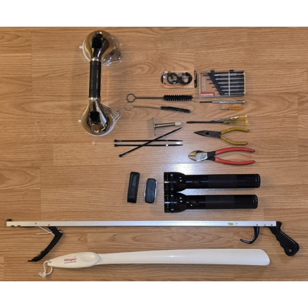 Assorted Household Tools and Handicapped Assist Devices