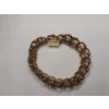 Image 2 : Vintage 14K Yellow Gold 8" Triple-circle Link Bracelet - Weight: 40.9g