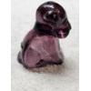 Image 2 : Degenhart Vintage Uranium Glass Dog Figurine - Amethyst - UV Reactive!!!