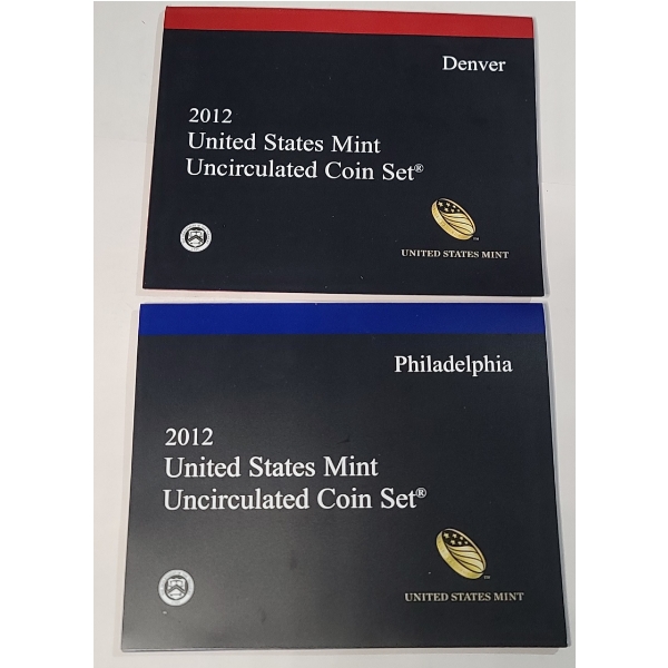 2012-P & 2012-D United States Mint Uncirculated Coin Sets