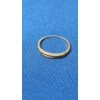 Image 5 : 14K Gold Open Setting Ring - Size 7.5 - Weight: 1.1g