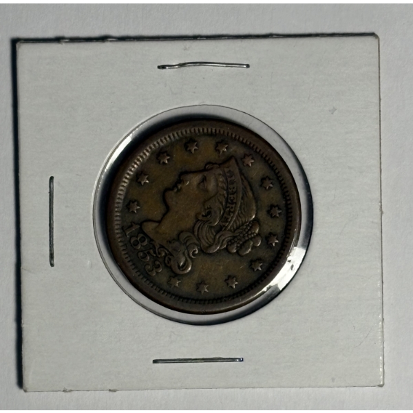 1853 U.S. Braided Hair Large Cent