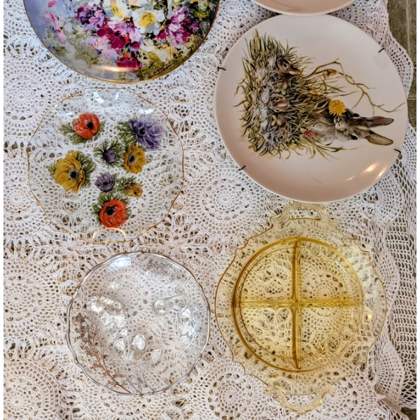 Wine Glasses, Wonderful Collection Of Serving Plates, China PItcher And Mugs