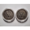 Image 4 : Two United States Walking Liberty 90% Silver Half Dollars in Protective Capsules ~ FACE VALUE $1.00