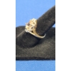 Image 2 : 10k Women's Vintage Style Ring With Morganite & Diamonds - Size 5.5 - Weight: 3.5g