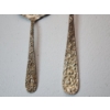 Image 3 : S. Kirk & Son, Steiff "Rose" Pattern Sterling Silver Decorative & Serving Spoons TW: 70.1g 