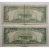 Image 4 : (2) U.S Series 1963 $5 Red Seal Bank Notes With Granahan & Dillon Signatures - Face Value: $10