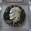 Image 2 : 1973-S Eisenhower Dollar Proof ICG PR69+ DCAM From Government Packaging Signed Austin Hutto Label