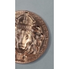 Image 3 : Scottsdale Mint High Relief 1 AVDP Oz .999 Fine Copper Lion Stacker Round