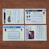 Image 4 : Four 1990 Impel Marvel Trading Cards Ft. Team Pictures & Famous Battles Including Venom & Magneto