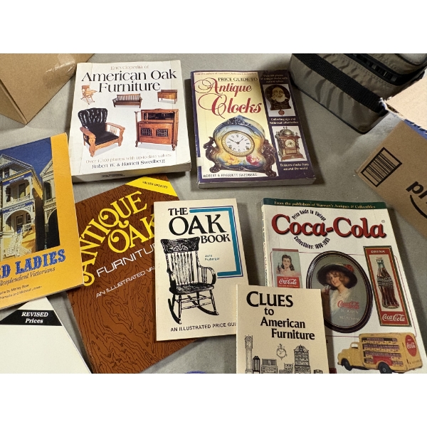 *Pick Up At Mantua Home-No Shipping Available* Assorted Books - Antique Oak - Coca-Cola 