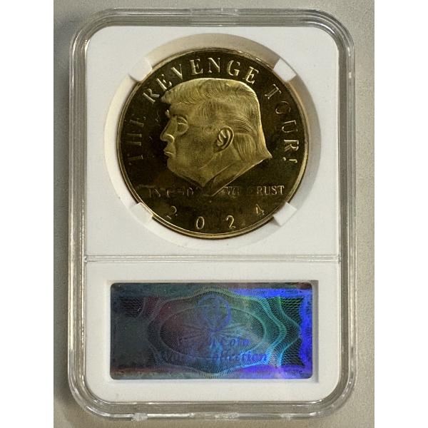 2024 Donald J. Trump Campaign Collector Coin In Protective Holder - Mint Condition
