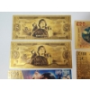 Image 8 : x7 Assorted Harry Potter 24K Gold Foil Banknotes Set w/ CoA