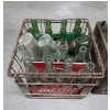 Image 4 : Collectable Glass Milk Bottles And Wood Crate & Wire Crate With Soda Bottles 