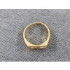Image 2 : 14K Gold "CC" Monogrammed Ring Weighing 9.5 Grams
