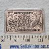 Image 3 : 5 AVDP Oz Pirate Ship Skeleton Mermaid .999 Fine Copper Colorized Art Bar