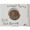 Image 2 : TWO ERROR COINS: 1957 Wheat Pennies - "BIE Die Break" & "BIE Error"