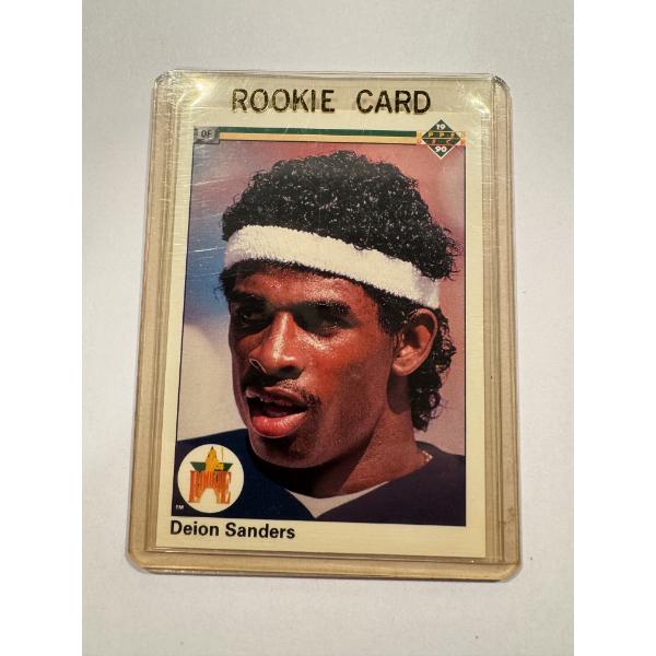 1990 Upper Deck Deion Sanders Baseball Rookie Card - Mint Condition - High Grade Card
