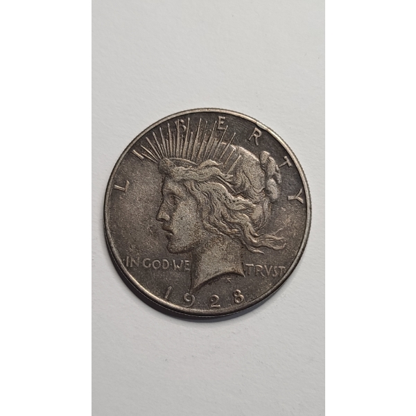 United States 1928-S 90% Silver Peace Dollar - Mintage 1,632,000
