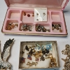 Image 8 : Large Lot of Assorted Fashion Jewelry Items: Pins, Necklace, Bracelet, Lots of Earrings - See Photos