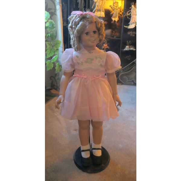 Large Vintage 35" Shirley Temple Collectible Doll - Danbury Mint With Stand