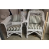Image 4 : *Pick Up At Mantua Home-No Shipping Available* Great Condition Timeless White Wicker Rocker Chair & 