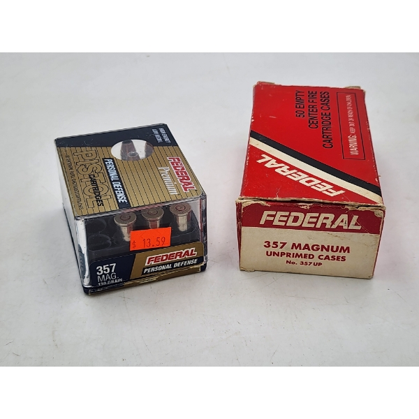 2 Boxes of 357 Magnum Pistol Ammunition