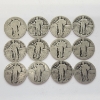 Image 1 : $3.00 Face Value of Assorted Years U.S. Standing Liberty 90% Silver Quarters