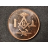 Image 1 : Freemason 1 Oz .999 Fine Copper Round